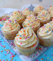 Vanilla Rainbow Sprinkle Cupcake