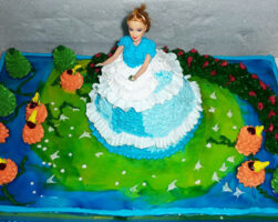 Cinderella theme doll cake
