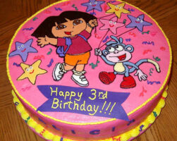 Dora Drawing Cake
