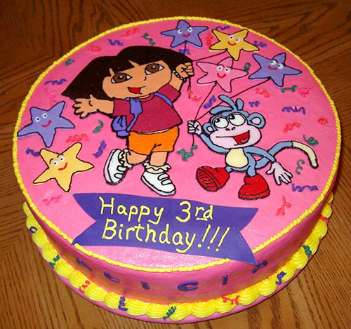 Family Crafts and Recipes: How to be Super Mom: Dora Birthday Cake Ideas