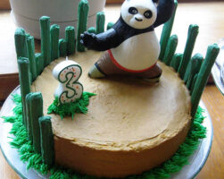 3D kung fu panda cake