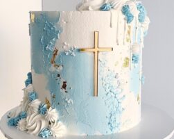 Baptism Tall Cake